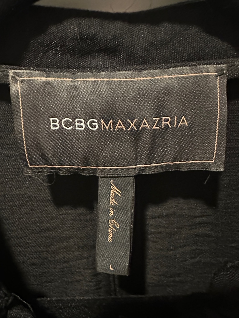 BCBGMaxAzria Black Ruffled-Front Blazer - Picture 3 of 8
